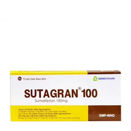 Sutagran 100mg (Hộp 2 vỉ x 6 viên)