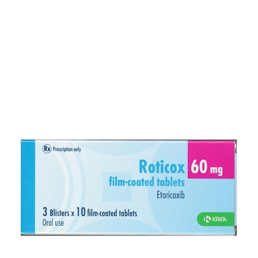 Roticox 60mg (3 vỉ x 10 viên)