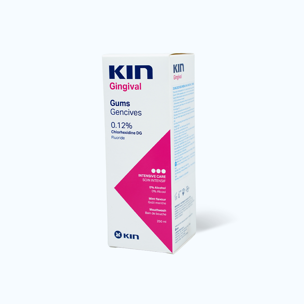 Nsm Kin Nước súc miệng chăm sóc nướu, sạch vi khuẩn, ngừa sâu răng Kin Gingival ...