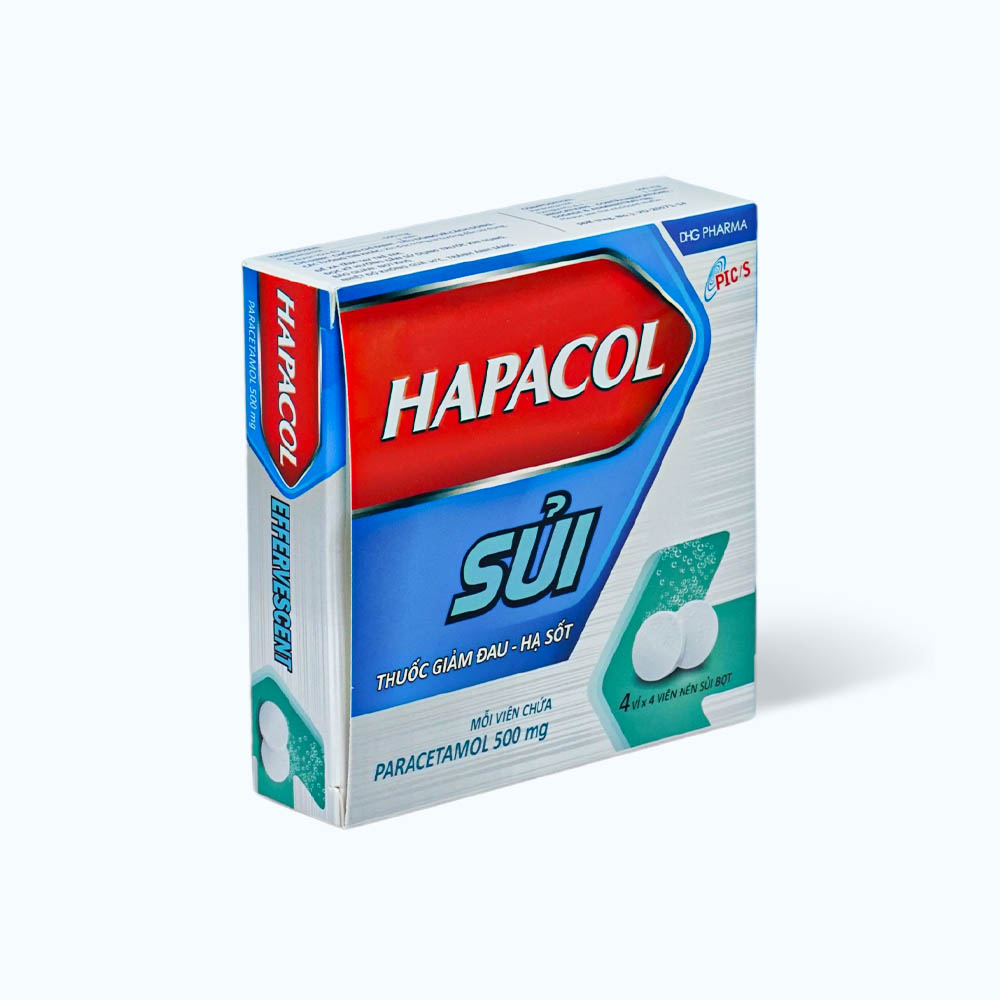 Hapacol Sủi (Hộp 4 vỉ x 4 viên)