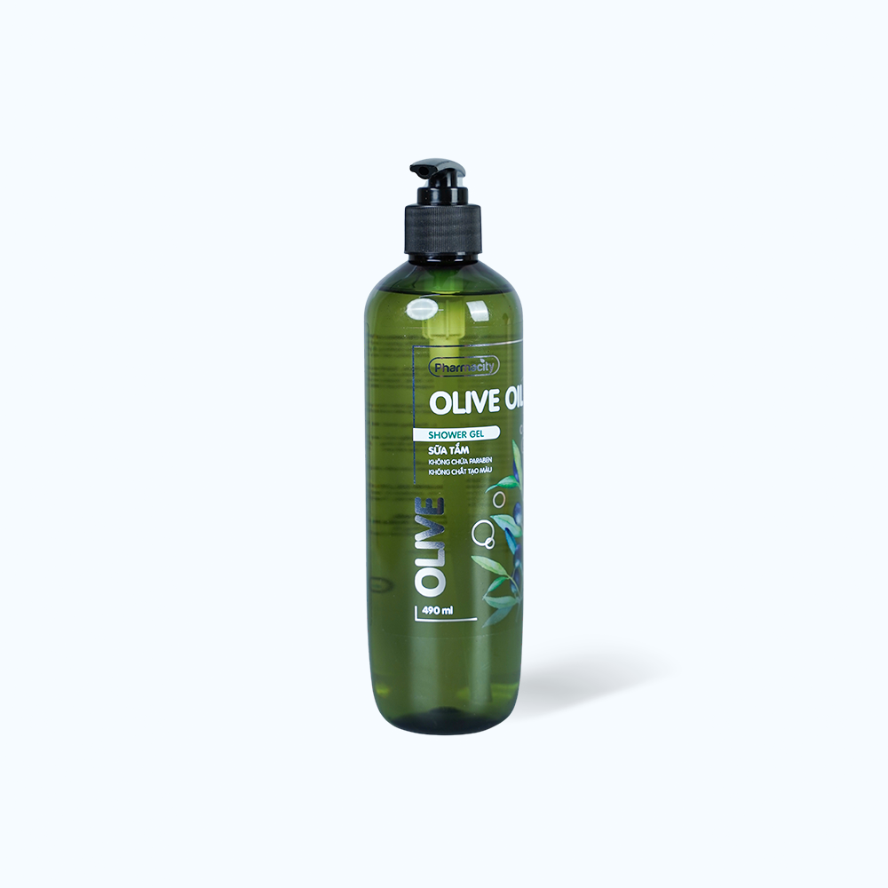 Sữa tắm Olive Oil Pharmacity Olive Oil Shower Gel (Chai 490ml)