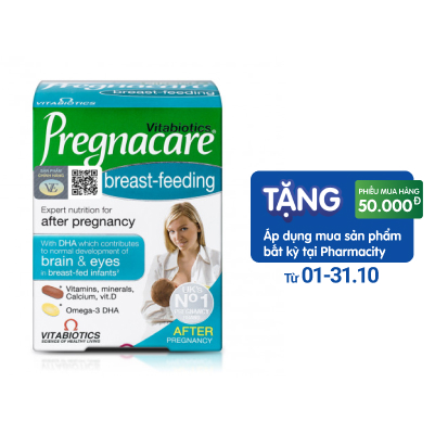 Thực Phẩm Bảo Vệ Sức Khỏe Vitabiotics Pregnacare Breast Feeding Hộp 84 Vien
