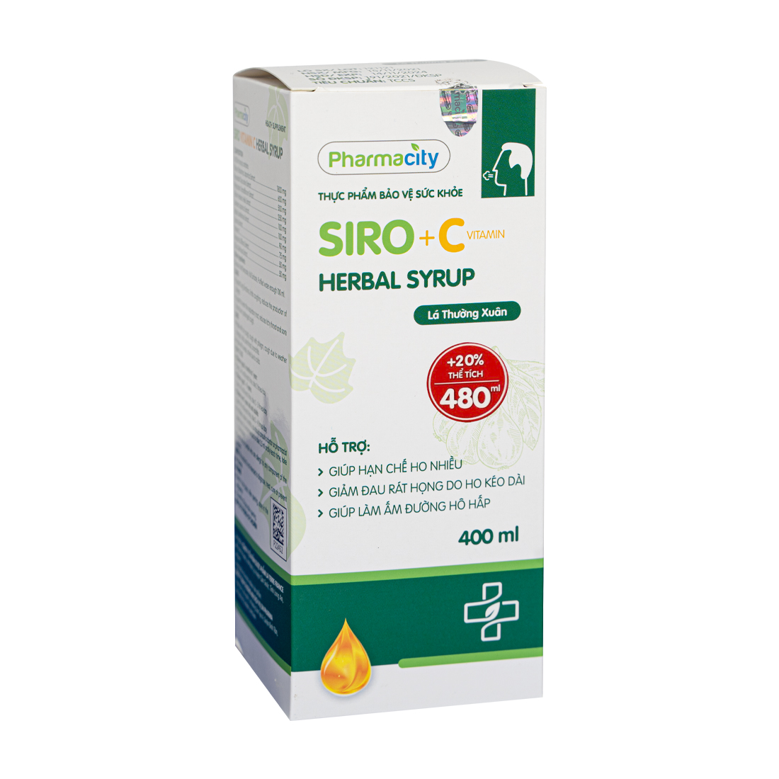 Pharmacity Herbal Cough Syrup VitC (400ml)