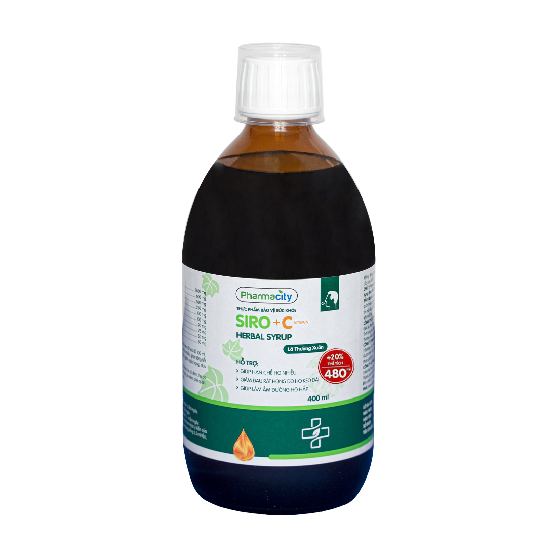 Pharmacity Herbal Cough Syrup VitC (400ml)
