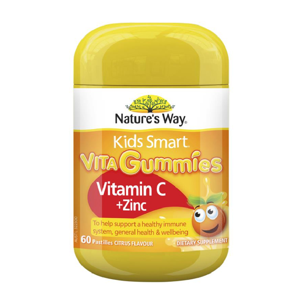 Kẹo dẻo Nature's Way Kids Smart VitaGummies bổ sung vitamin C và kẽm