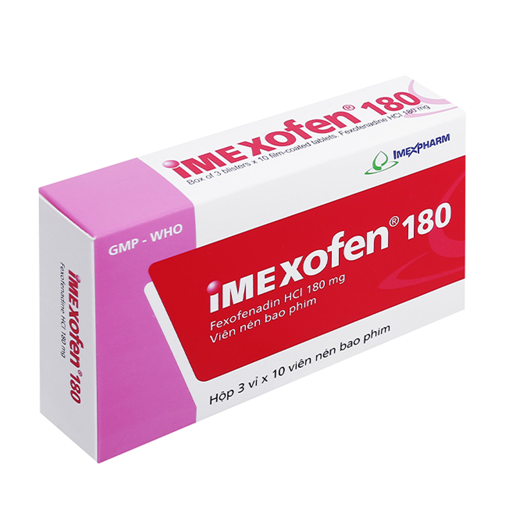 Imexophen 180mg (Hộp 3 vỉ x 10 viên)