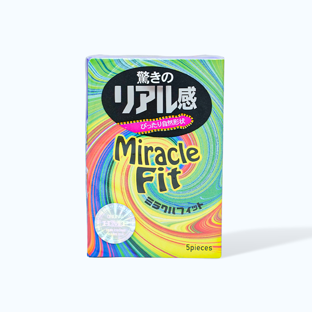 Bao cao su Sagami Miracle Fit (Hộp 5 cái)