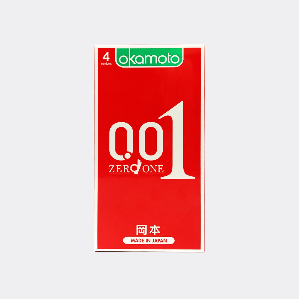 Bao Cao Su siêu mỏng Okamoto Zero One 0.01 PU (Hộp 4 Cái)