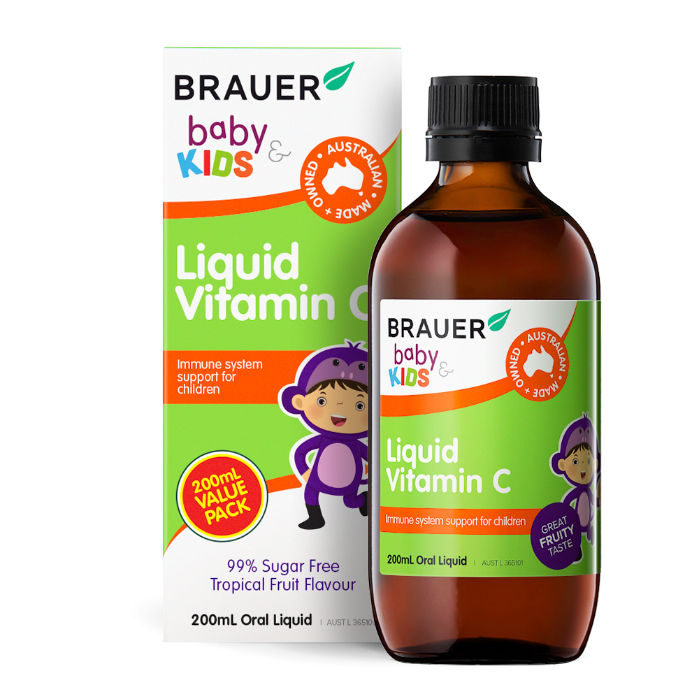 Tặng 01 chai Brauer Liquid Vitamin C (Chai 100ml)